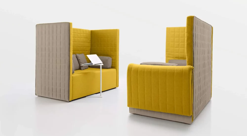 Transformez votre bureau avec le système de canapés Marea de Guialmi !